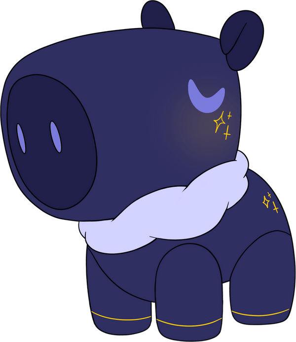Midnight Capybara Plush (9in)