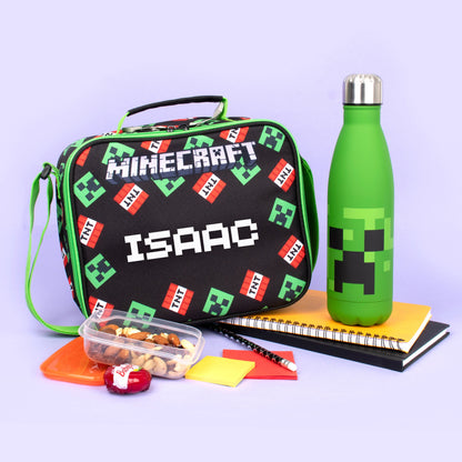 MINECRAFT Personalized Lunch Bag - TNT/Creeper