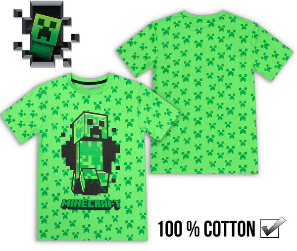 T-shirt Minecraft – Creeper T-shirt – vert