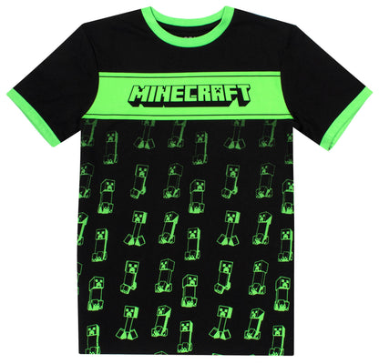 Minecraft Creeper T-Shirt - Black & Green