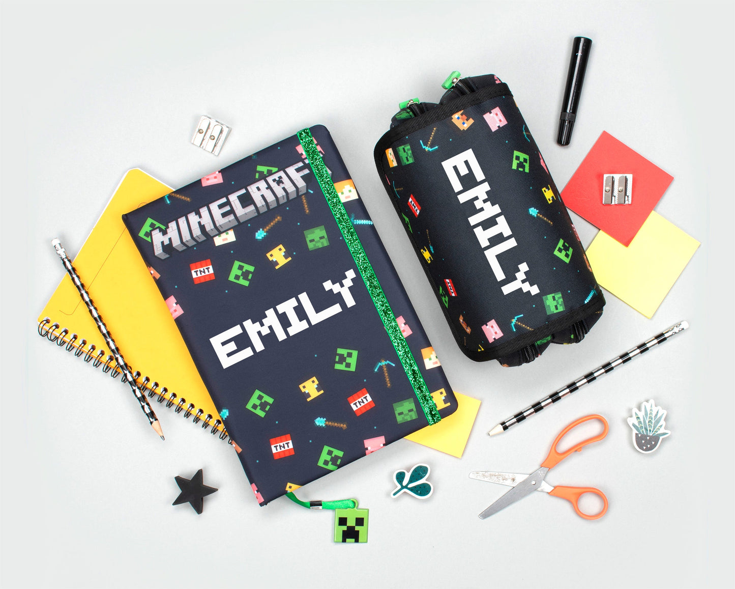 Personalized Minecraft Notebook - Black