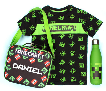 MINECRAFT Personalized Lunch Bag - TNT/Creeper