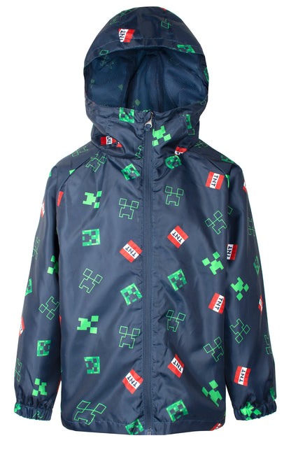 Minecraft Navy bleu Waterproof Jacket