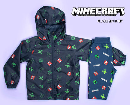 Minecraft Waterproof Jacket – Navy bleu