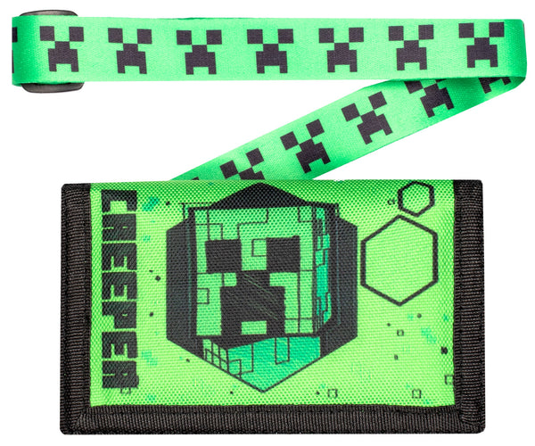 Minecraft Kids portefeuille – vert Creeper