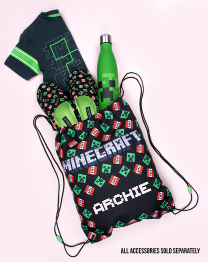 Minecraft Creeper T Shirt – Navy