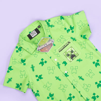 Minecraft Short Sleeve vert Shirt