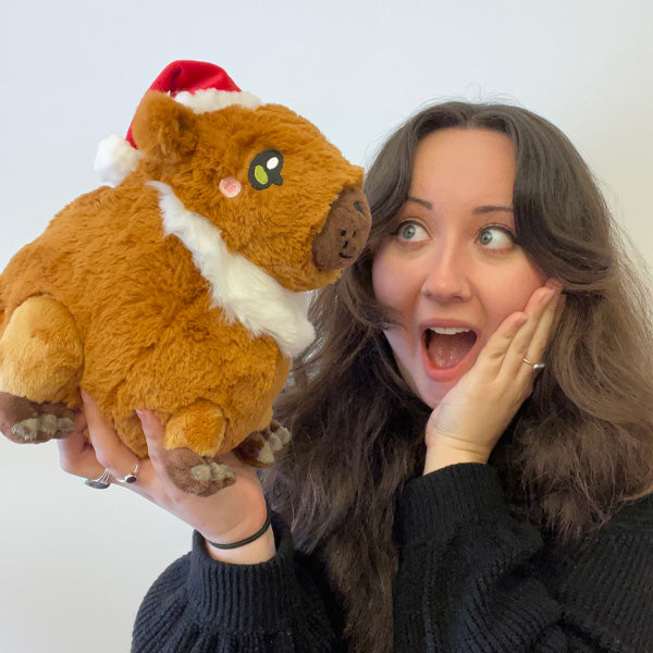 Peluche Mini Squishable – Capybara Festif