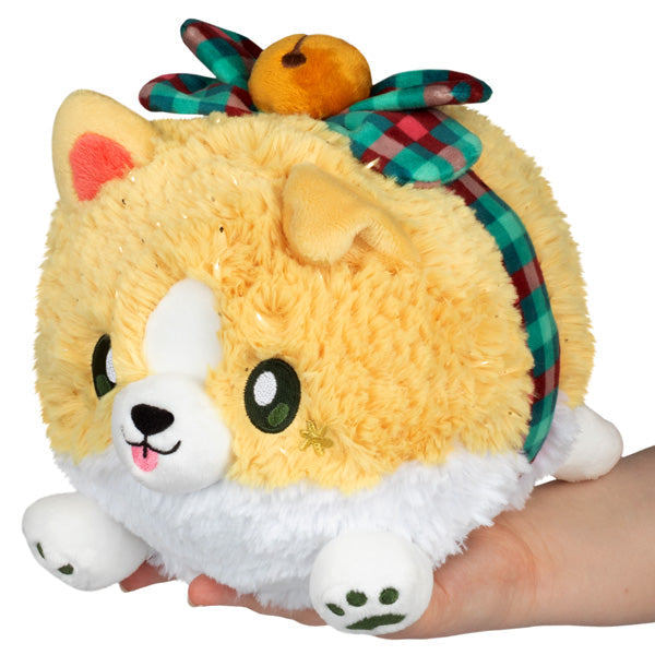 Peluche Mini Squishable – Corgi Festif