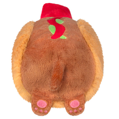 Peluche Mini Squishable – Teckel Hot-Dog Festif