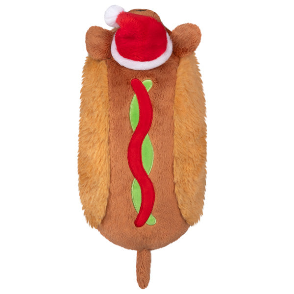 Peluche Mini Squishable – Teckel Hot-Dog Festif