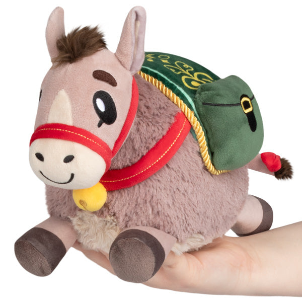 Peluche Mini Squishable – Âne Festif
