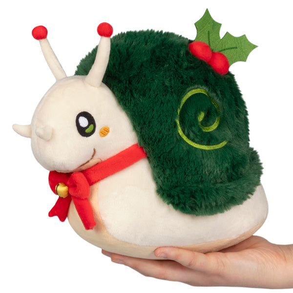 Peluche Mini Squishable – Escargot Festif