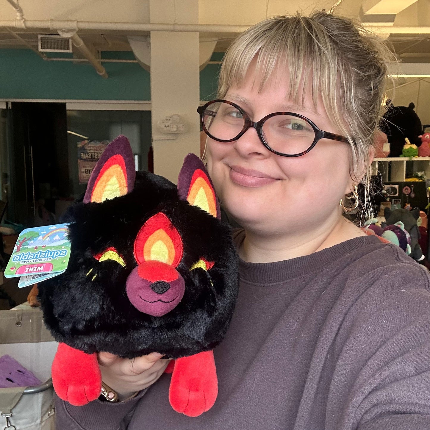 Peluche Mini Squishable – Fire Kitsune