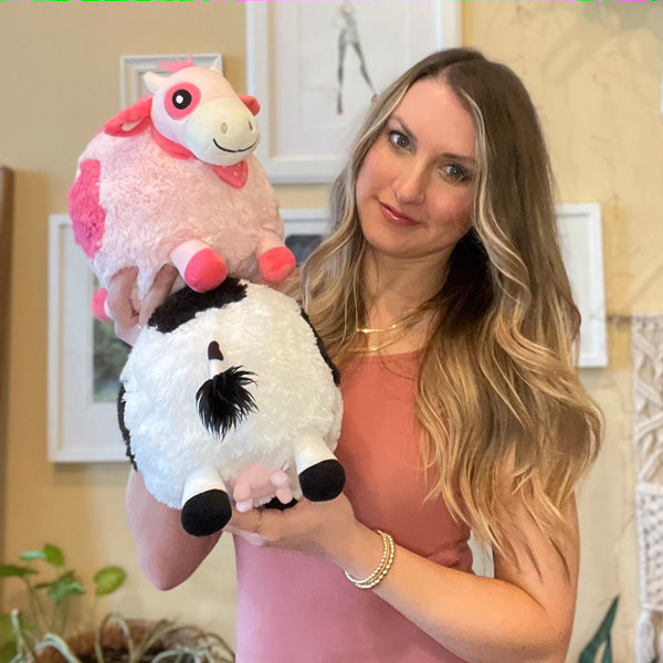 Peluche Mini Squishable – Vache