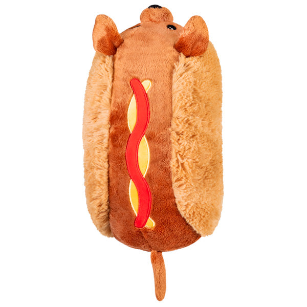 Peluche Mini Squishable – Teckel Hot-Dog