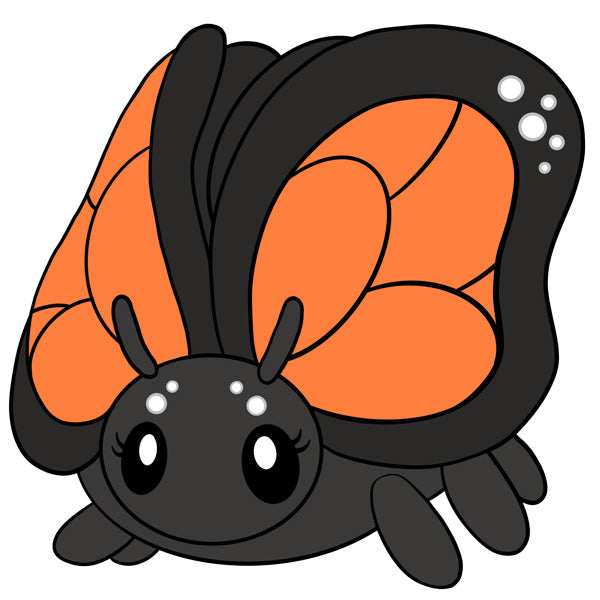 Peluche Mini Squishable – Papillon Monarque