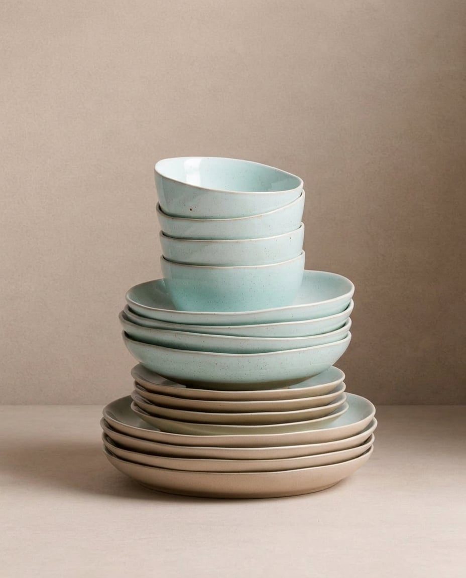 Service de table Minted en grès – 16 pièces