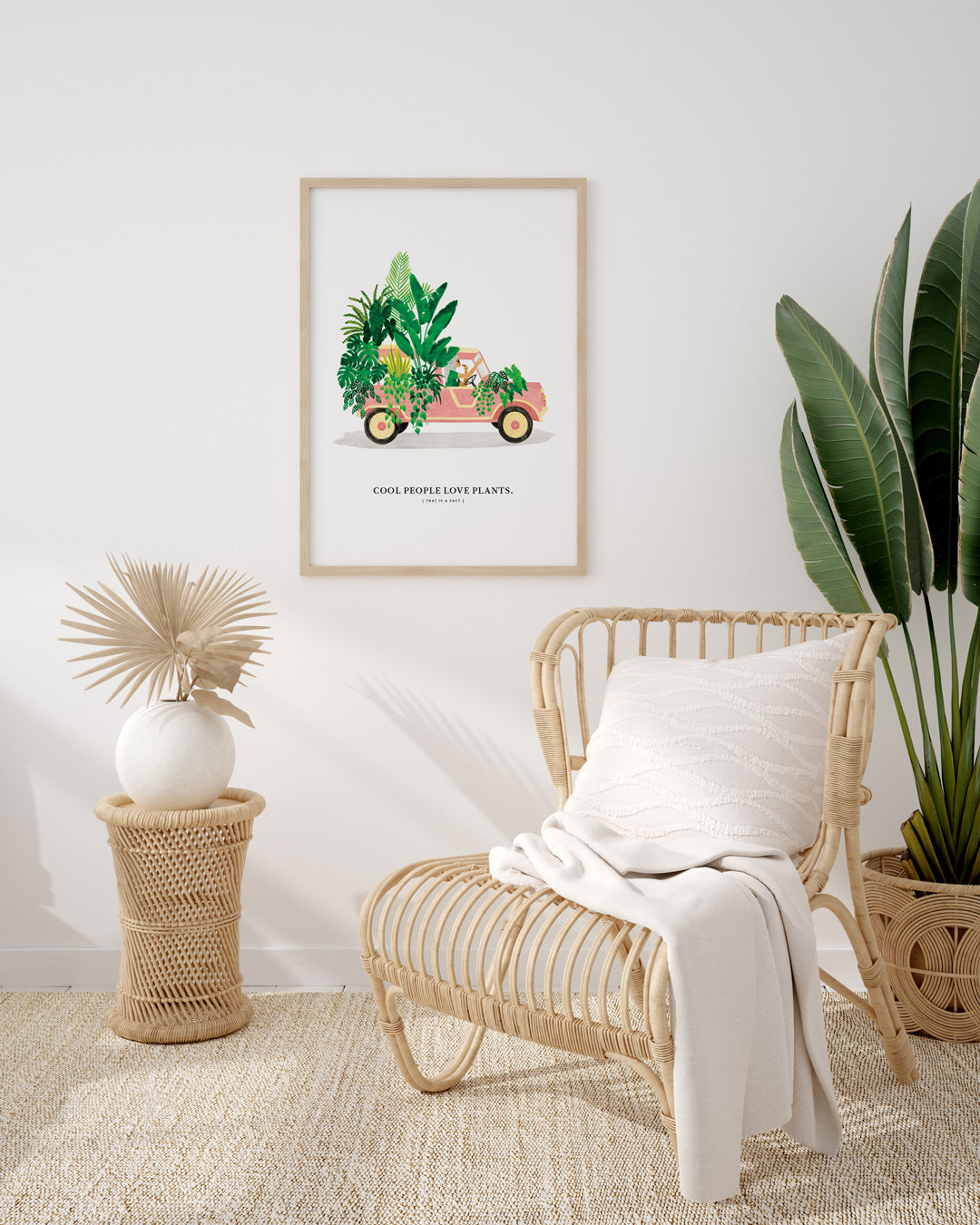 Mehari With Plants - Poster