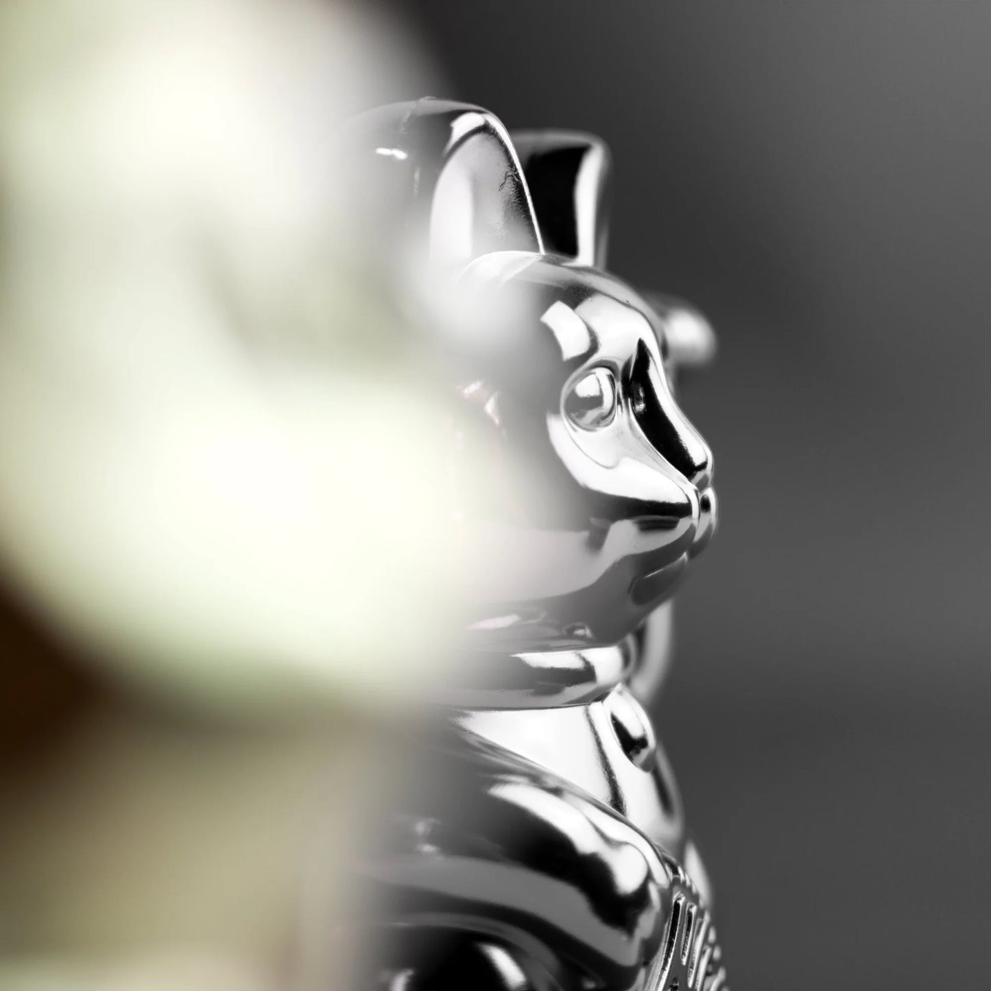 Shiny Silver Lucky Cat - Cosmic Edition “Nova”