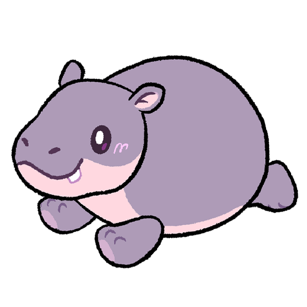 Peluche Mini Squishable – Hippopotame Pygmée