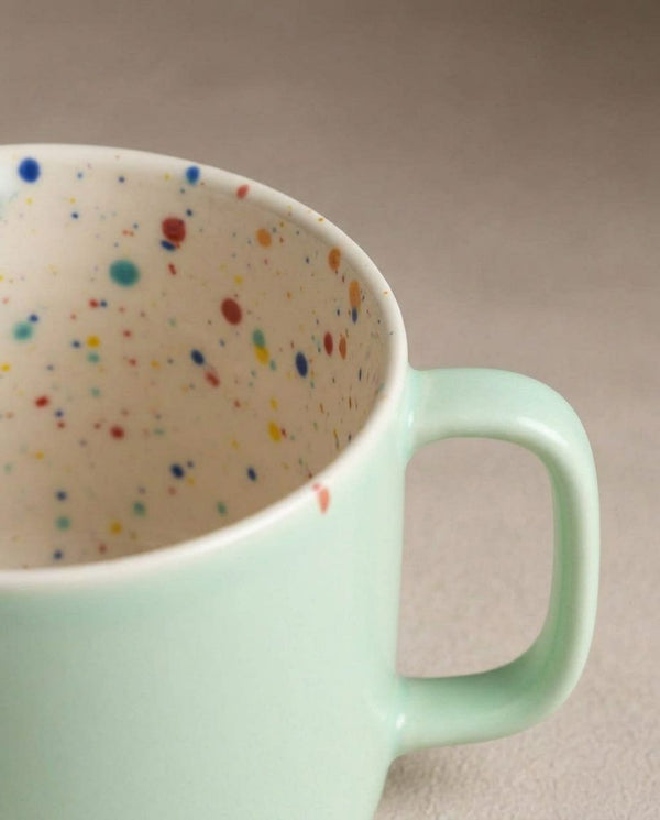 Breeze Party Stoneware Mug 450ml Green