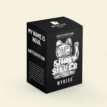 Shiny Silver Lucky Cat - Cosmic Edition “Nova”