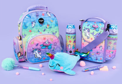 Kids School Backpack - Narwhal & Seahorse Nursery Bag