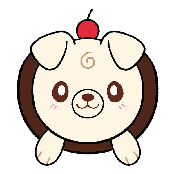 Peluche Squishable – Neapolitan Glace Teckel