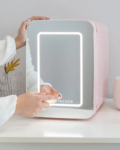 10L Cosmetic Fridge with Mirror - GRIMMY