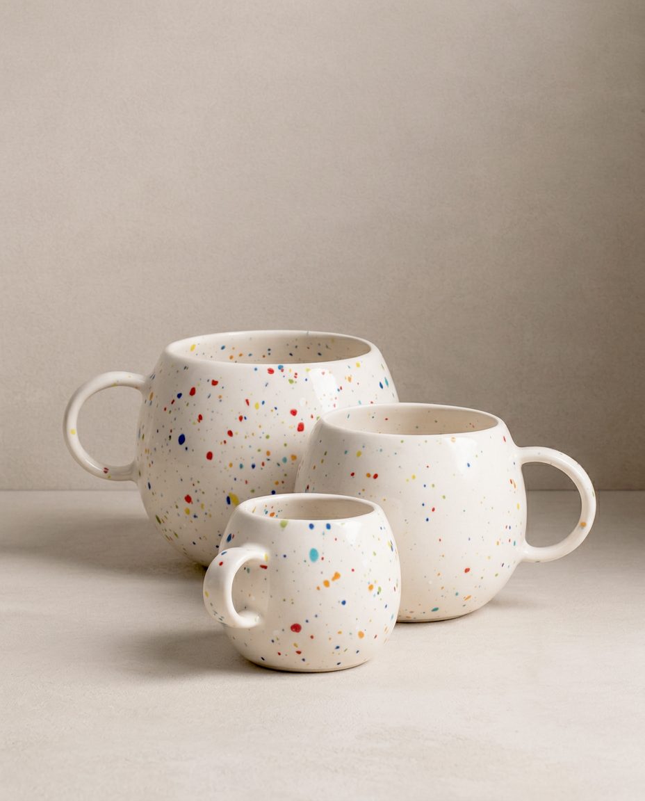 New Party Ball Mug 500ml White