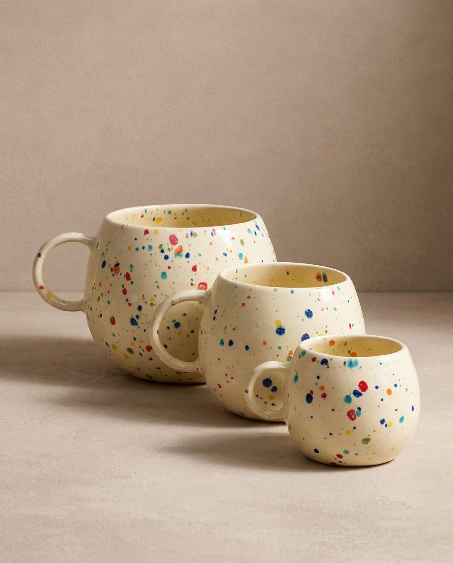 New Party Ball Mug 250ml Yellow