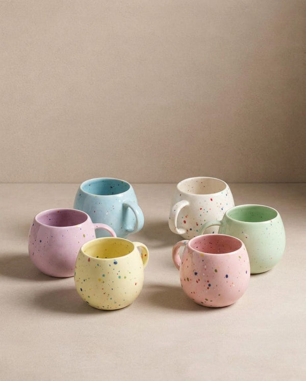 New Party Ball Mug 90ml - Assorted 6 Pieces