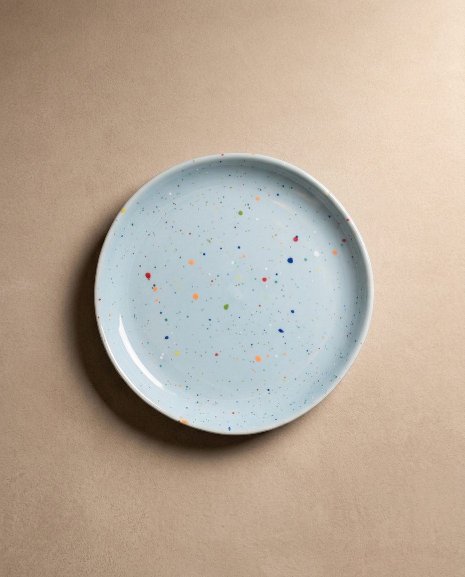 New Party Assiette à pâtes basse 23 cm - Mélange 6 pièces