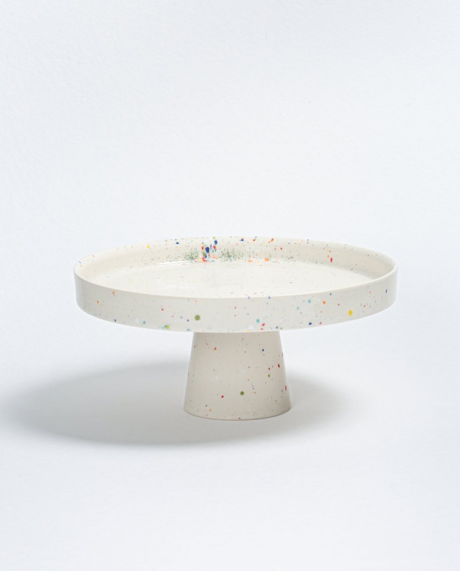 New Party Cake Stand 28cm White