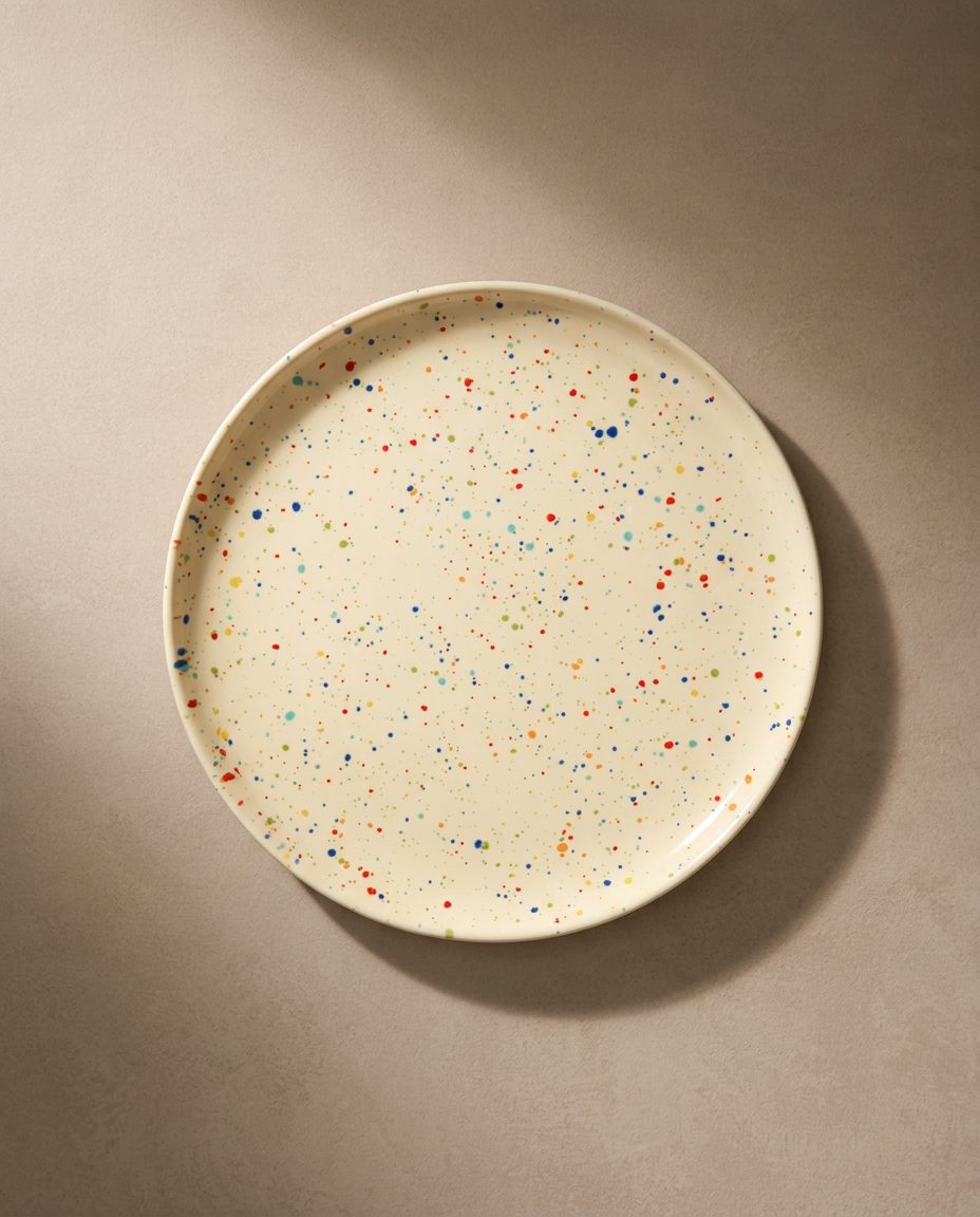 New Party Assiette plate 27 cm - Mélange 6 pièces