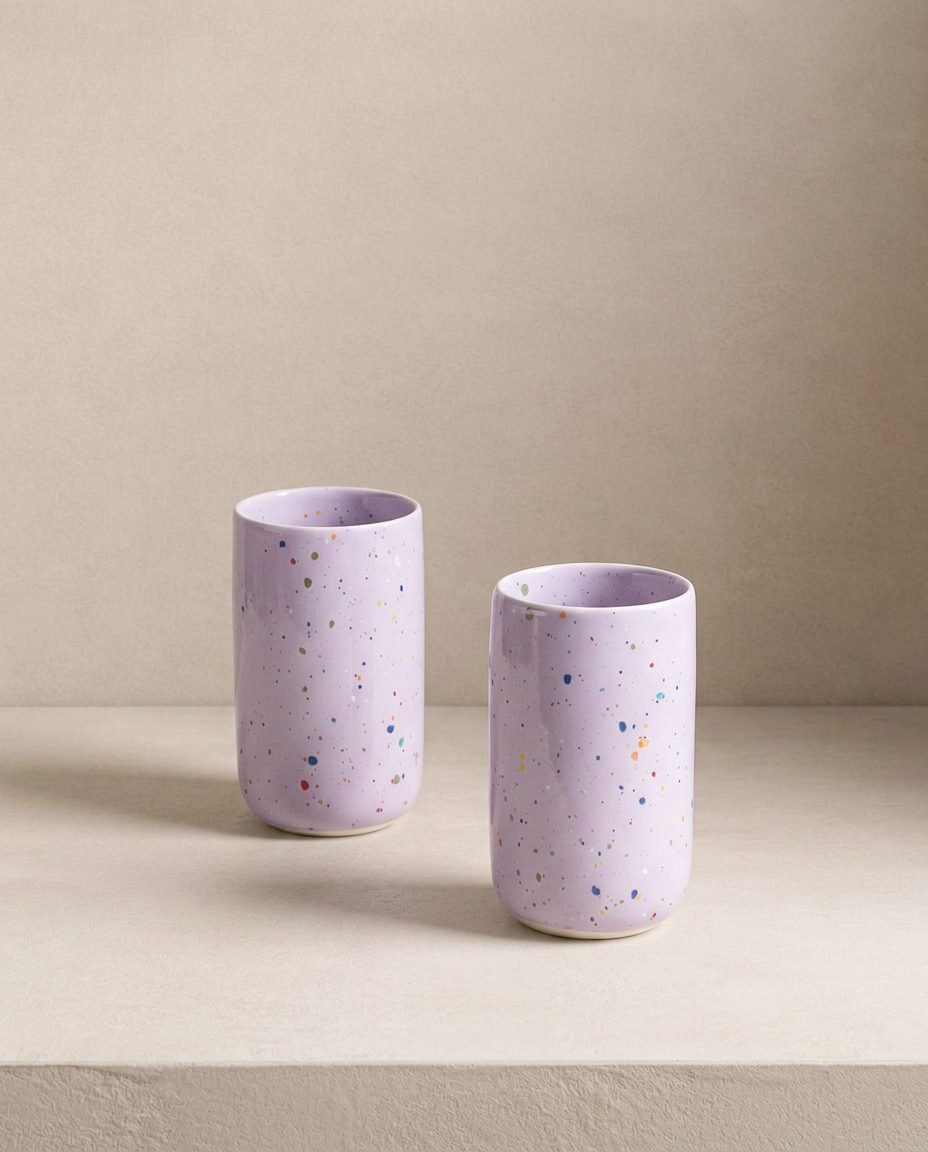New Party Tasse Longue 330ml - Mélange 6 Pièces