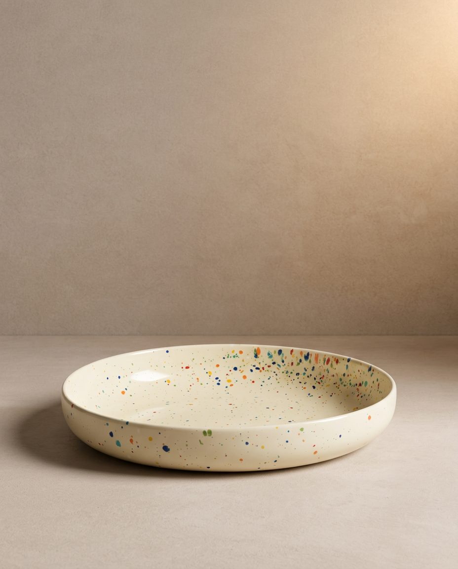New Party Assiette à pâtes basse 23 cm - Mélange 6 pièces