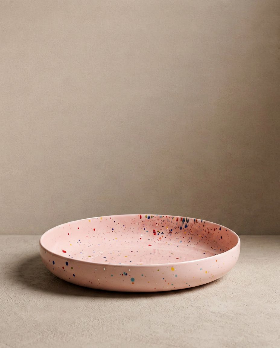 New Party Assiette à pâtes basse 23 cm - Mélange 6 pièces