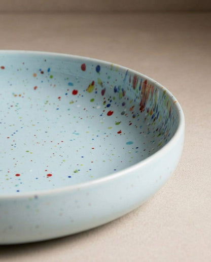 New Party Low Pasta Plate 23cm Soft Blue