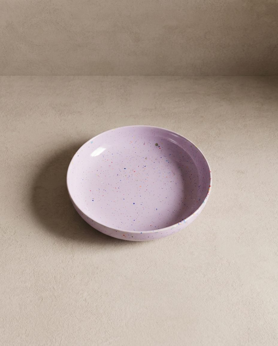 New Party Pasta Plate 21cm Lilac