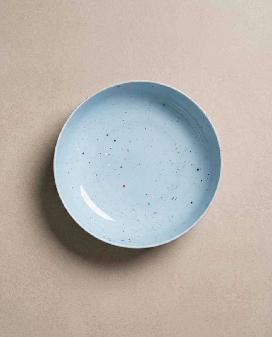 New Party Pasta Plate 21cm Soft Blue