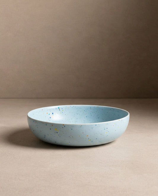 New Party Pasta Plate 21cm Soft Blue