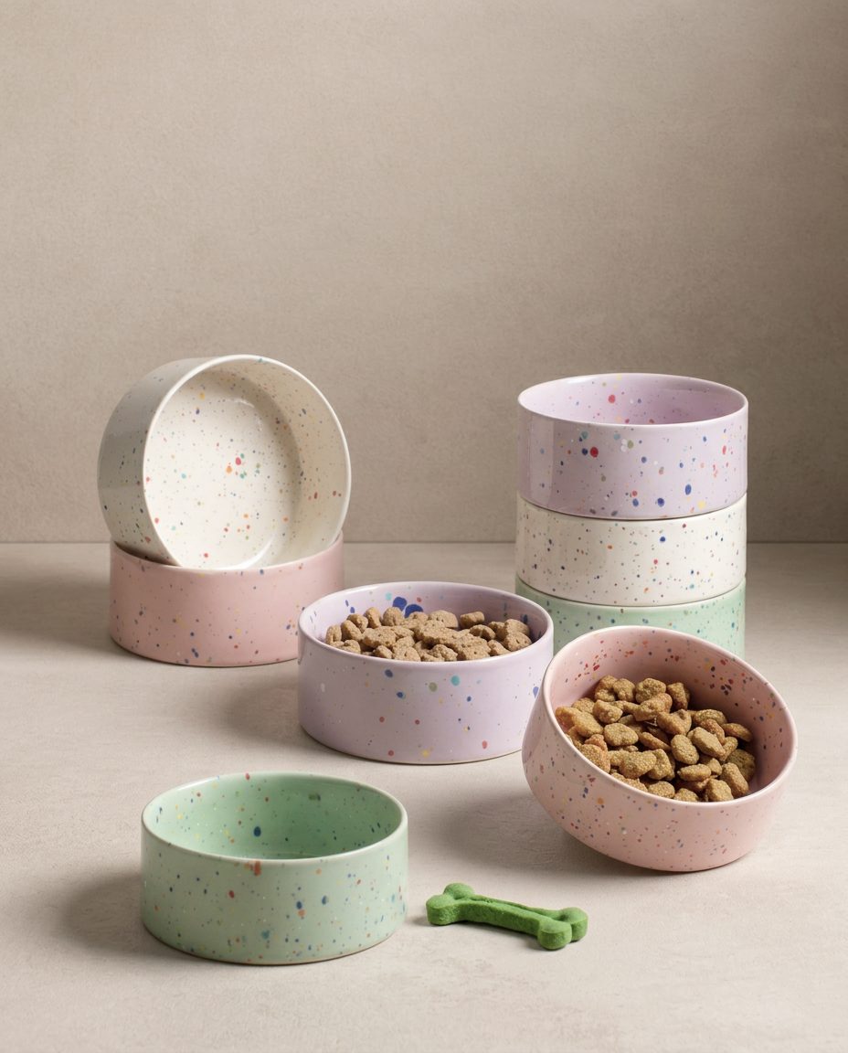 New Party Pet Bowl 16.5cm Set 2 Pink