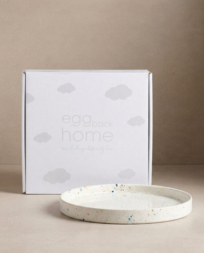 Plateau rond New Party – 28 cm – Blanc
