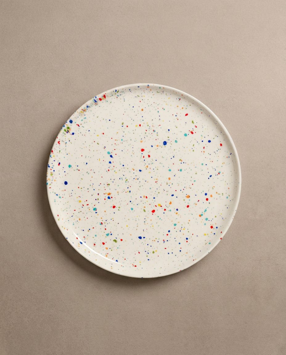 New Party Assiette à Salade 22cm - Mélange 6 Pièces