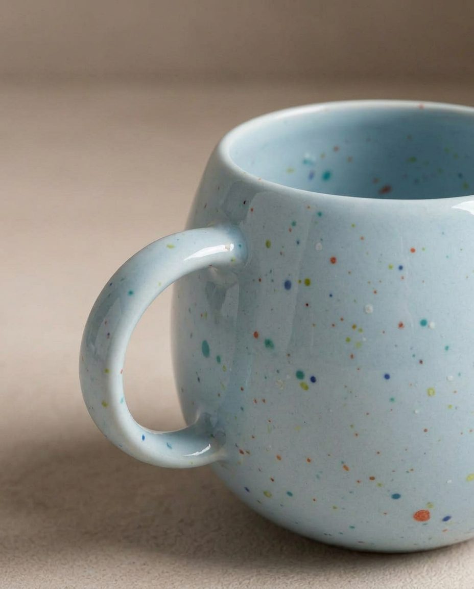 New Party Ball Mug 500ml Soft Blue