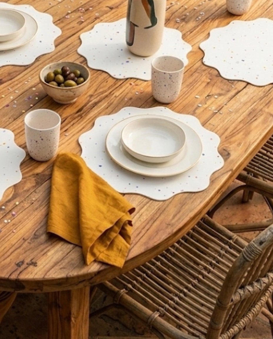 New Party Star Placemat White