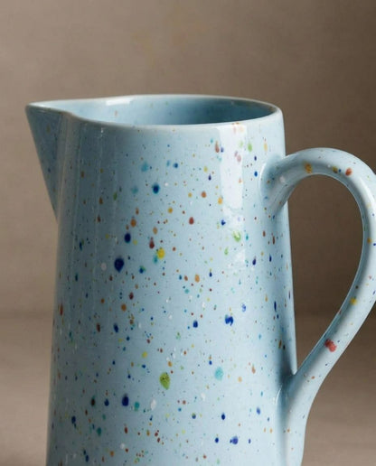Pichet New Party en grès – 1,5 L – Bleu doux
