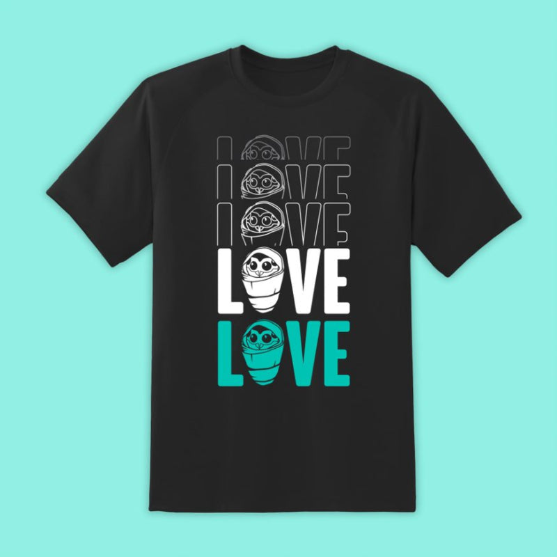 Destiny Fallen Baby 'Love' Black T-Shirts